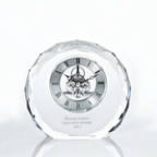 View larger image of Executive Crystal Skeleton Clock - Beveled Circle
